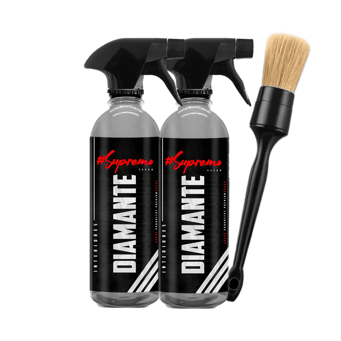 2 DIAMANTE LIMPIADOR APC PARA DETALLADO AUTOMOTRIZ+ BROCHA - Supremoclean