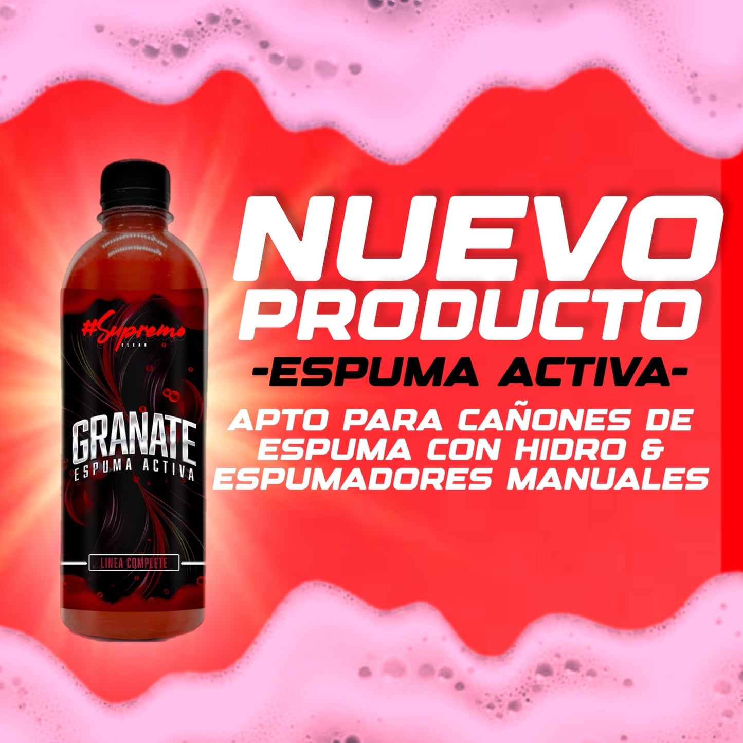 GRANATE ESPUMA ACTIVA TIPO NIEVE - Supremoclean