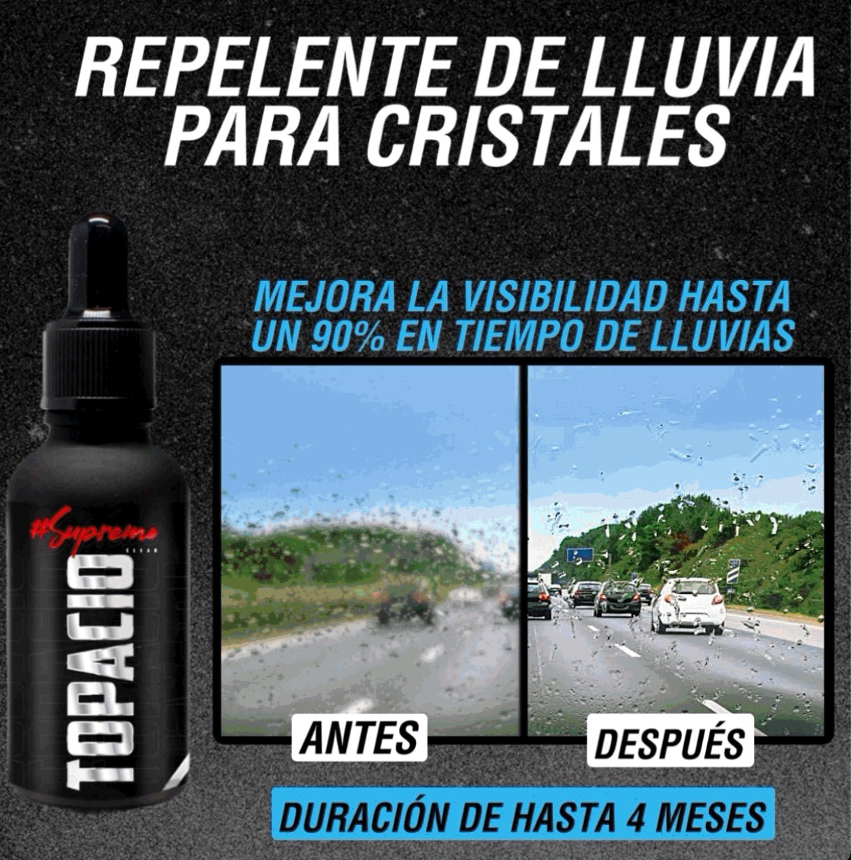 KIT TRATAMIENTO DE CRISTALES PROTECCIÓN Y LIMPIEZA - Supremoclean
