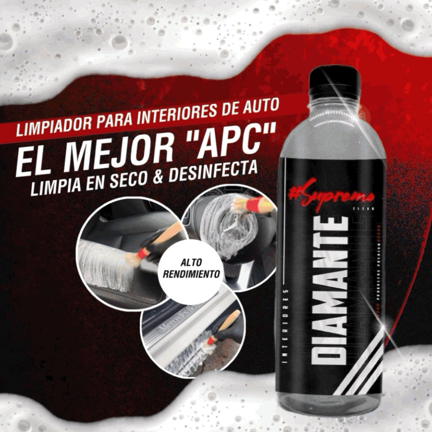 PREMIUM KIT DETALLADO AUTOMOTRIZ + CUBETA - Supremoclean