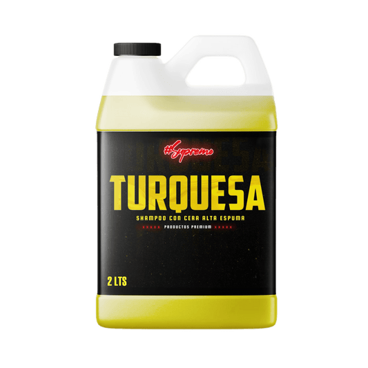 TURQUESA SHAMPOO PARA AUTOS CON CERA 2 LITROS - Supremoclean