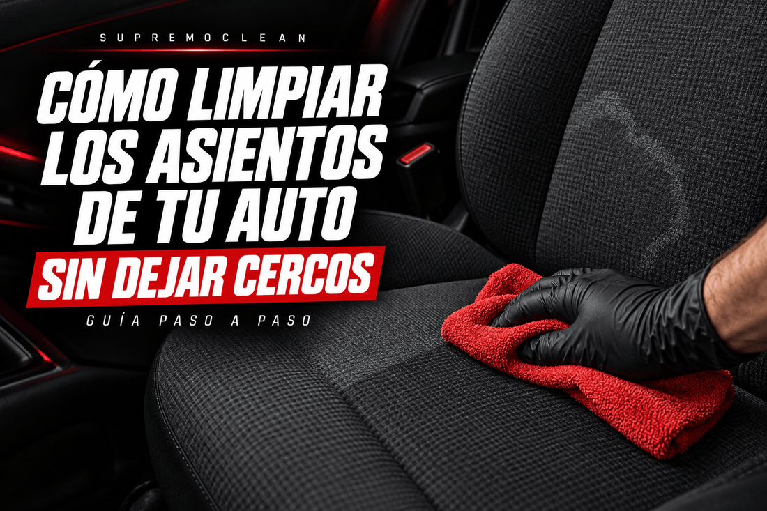 Cómo limpiar los asientos de tela del auto sin dejar cercos - Supremoclean