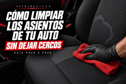 Cómo limpiar los asientos de tela del auto sin dejar cercos - Supremoclean