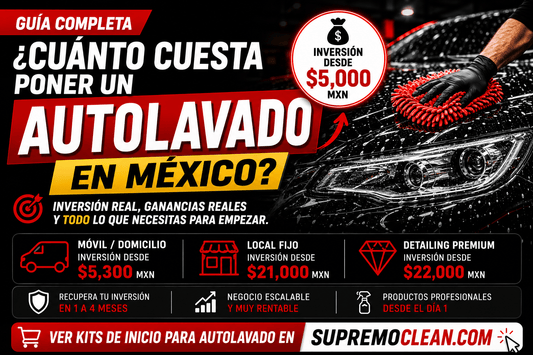 ¿Cuánto cuesta iniciar un autolavado en México? Guía completa de inversión. - Supremoclean