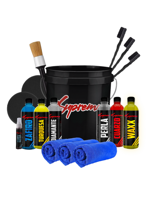 Supremocleanmx KIT CUBETA PARA DETALLADO AUTOMOTRIZ 🔥44%OFF🔥