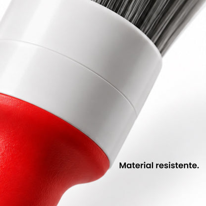 Set de 3 Brochas Detailing rojas SupremoClean.