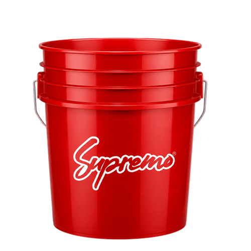 CUBETA ROJA USO RUDO CON LOGO