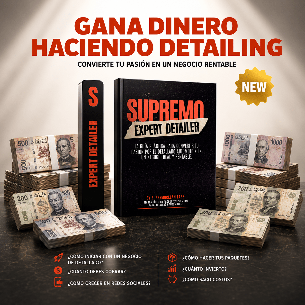 Ebook Supremo Expert Detailer. Gana dinero detallando autos. - Supremoclean