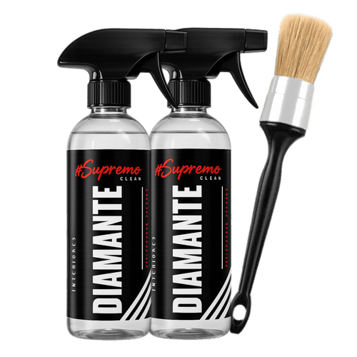 Kit 2 Diamantes 500 ml + Brocha Detailing Detallado Profesional - Supremoclean