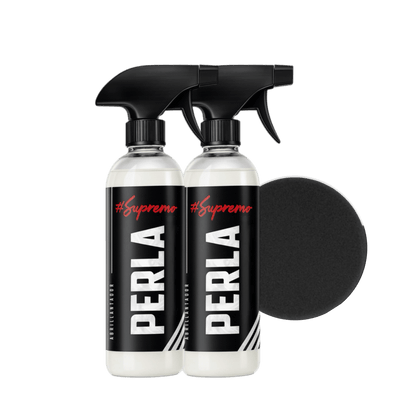 Kit de Protección Interior SupremoClean – 2 Perla 500 ml + 2 Atomizadores + Pad Aplicador | Hidratación y Acabado Matizado - Supremoclean