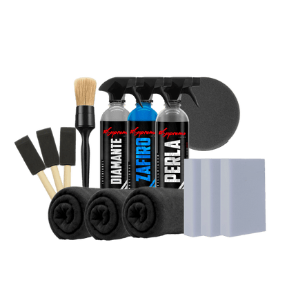 KIT INTERIORES PARA DETALLADO DE AUTO - Supremoclean