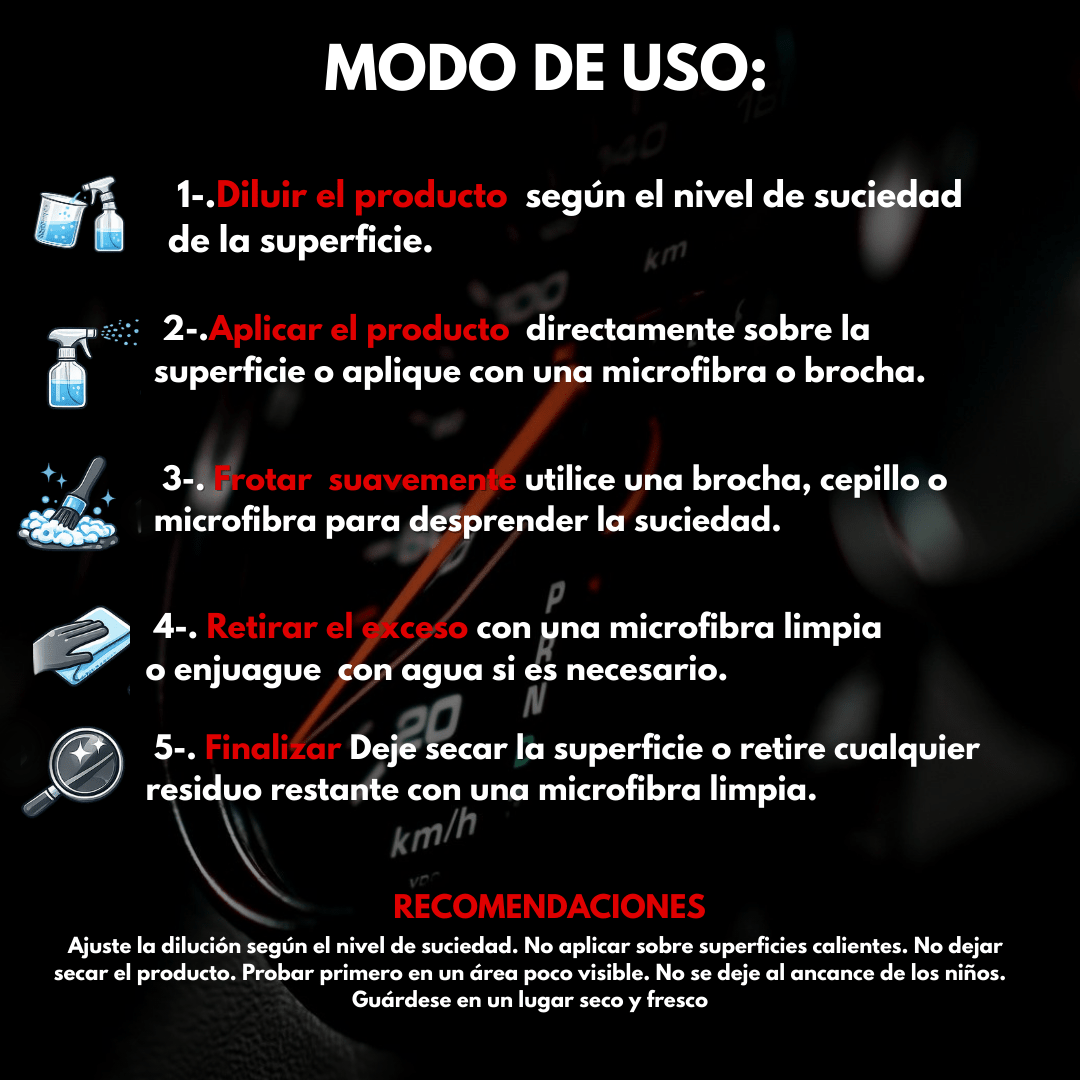 KIT MAYOR SUPREMOCLEAN DETALLADO INTERIOR Y EXTERIOR - Supremoclean