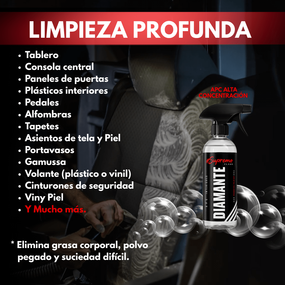 KIT MAYOR SUPREMOCLEAN DETALLADO INTERIOR Y EXTERIOR - Supremoclean