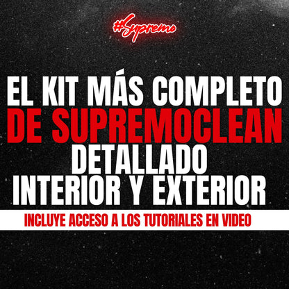 Legend Pack SupremoClean, kit de detallado automotriz completo edición premium con productos y accesorios profesionales para limpieza y protección total.