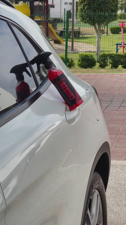 Kit de Brillo y Protección SupremoClean – 2 Cuarzo Quick Detailer + 2 Microfibras + 2 Atomizadores | Acabado Espejo y Repelencia al Agua