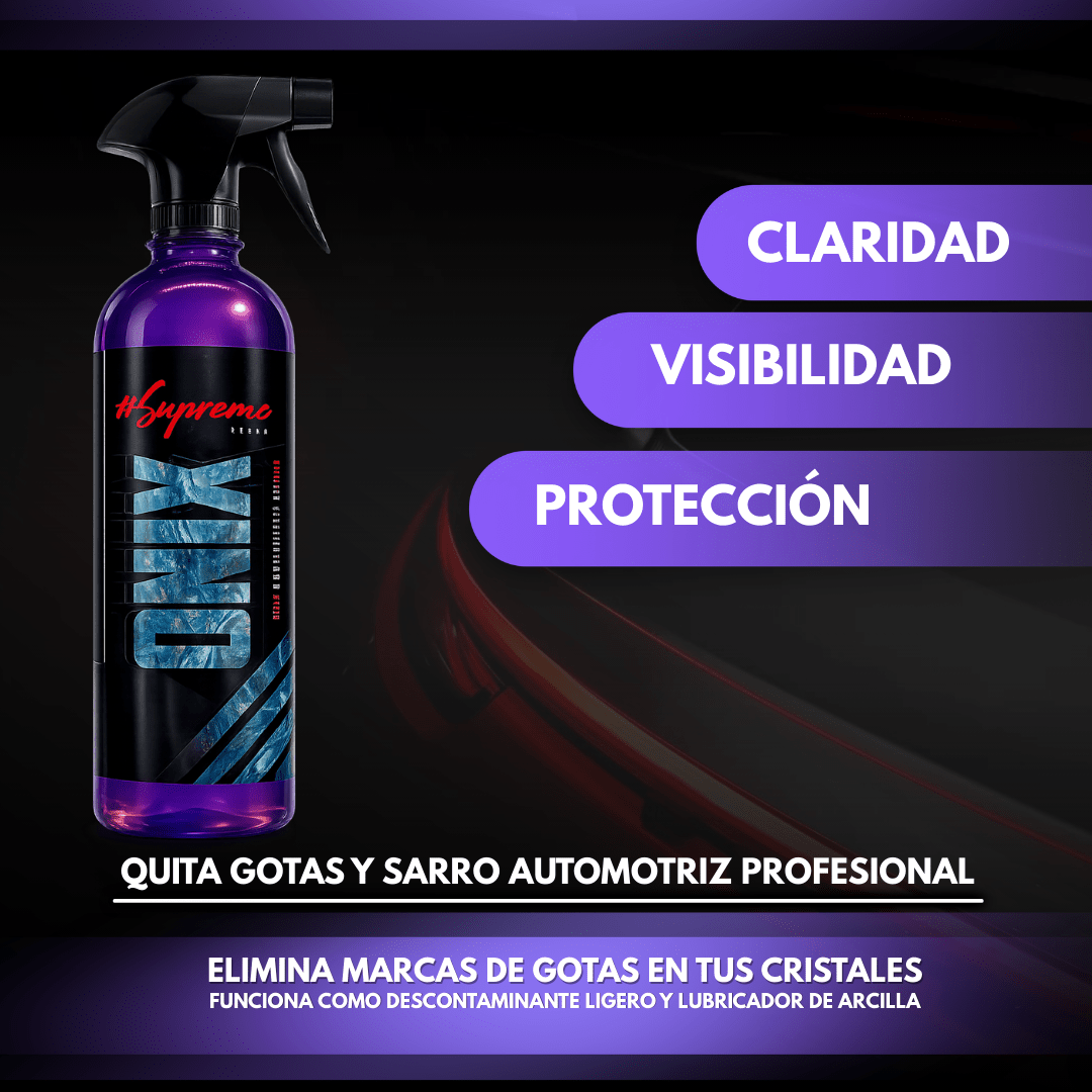 Onyx SupremoClean Acid Rain Droplet and Limescale Remover for Glass and Car Body 500 ml Onyx SupremoClean Acid Rain Droplet and Limescale Remover for Glass and Car Body 500 ml