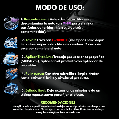Sellador Automotriz Súper Hidrofóbico | Protección Extrema y Brillo Profesional - Supremoclean