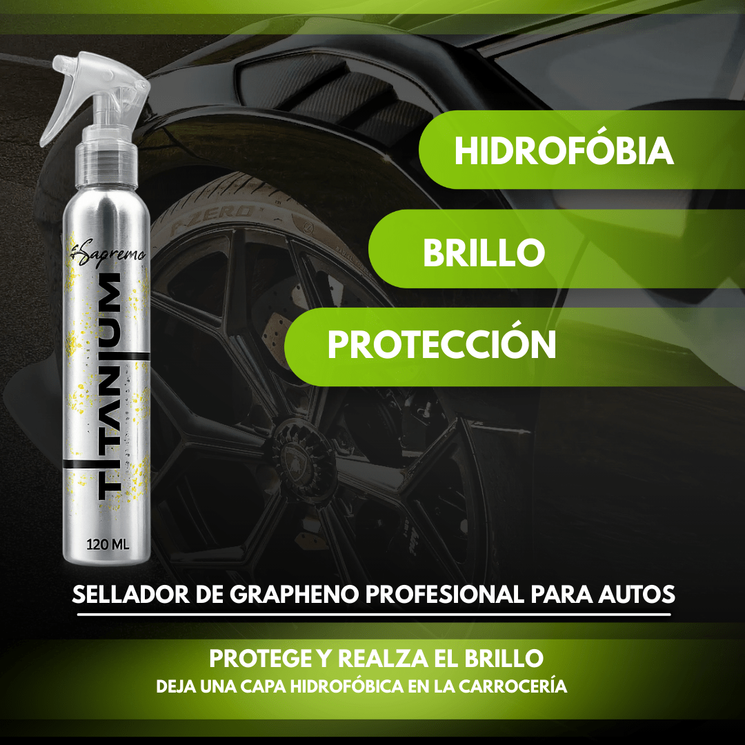 Sellador Automotriz Súper Hidrofóbico | Protección Extrema y Brillo Profesional - Supremoclean
