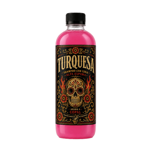 Turquesa shampoo con cera carnauba alta espuma edición especial Día de Muertos 2026 - Supremoclean