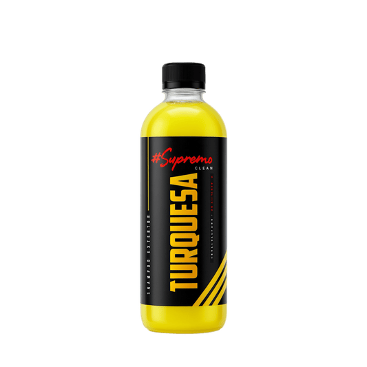 Turquesa SupremoClean 500 ml – Shampoo con Cera para Autos | Alta Espuma y Brillo Profesional - Supremoclean