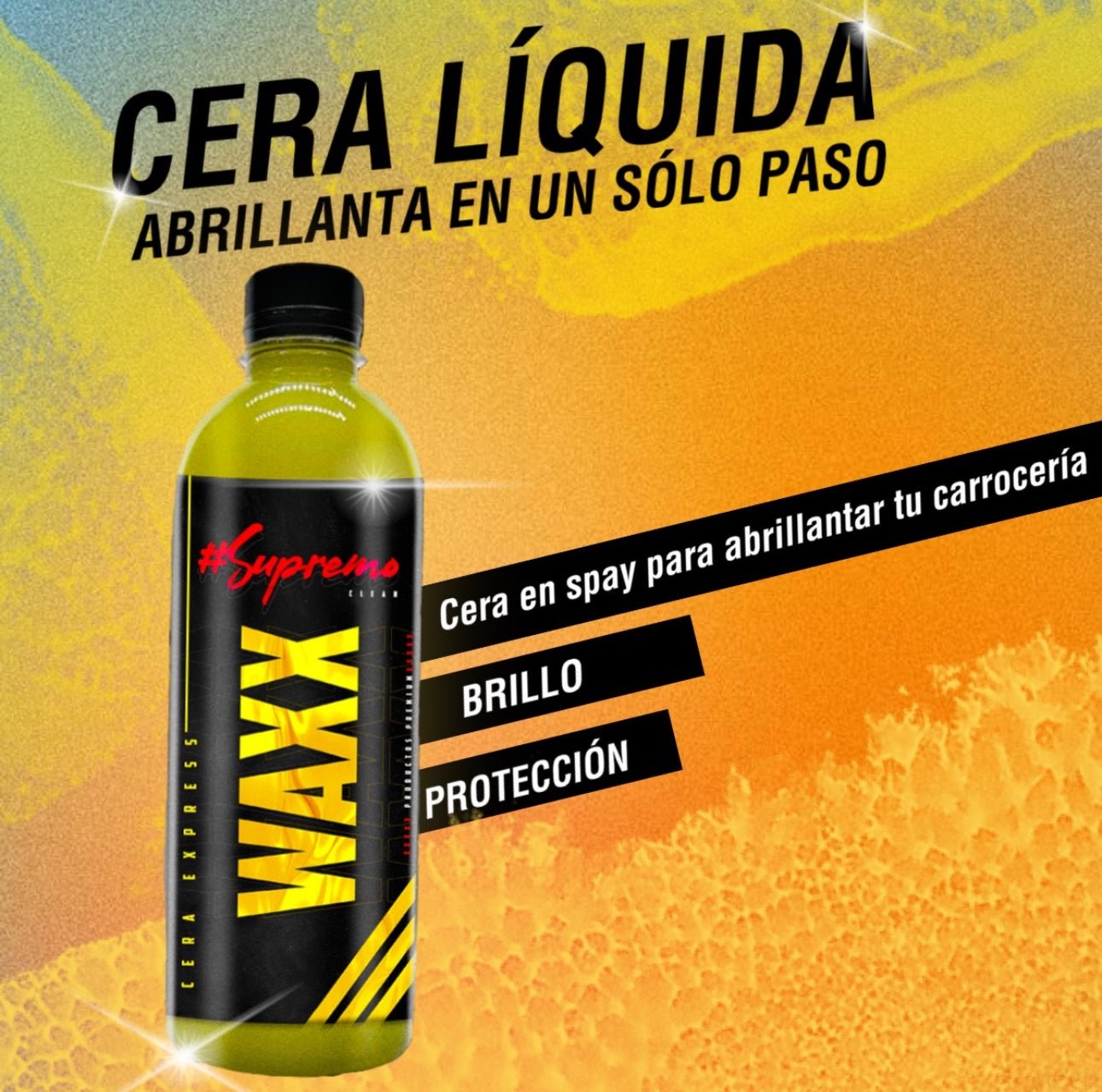 WAXX CERA CARNAUVA LÍQUIDA PARA AUTOS 2 LITROS - Supremoclean
